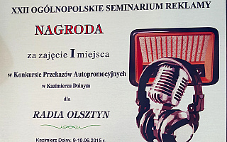 Radio Olsztyn nagrodzone na Seminarium Reklamy